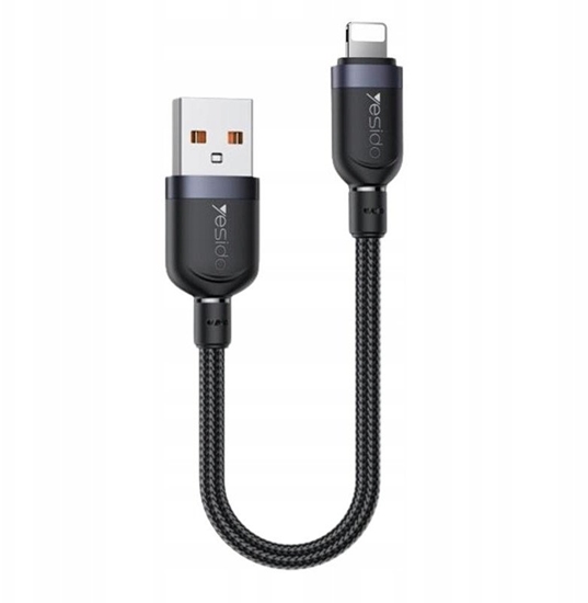 Picture of Kabel USB Yesido USB-A - Lightning 0.3 m Czarny (YID000555)