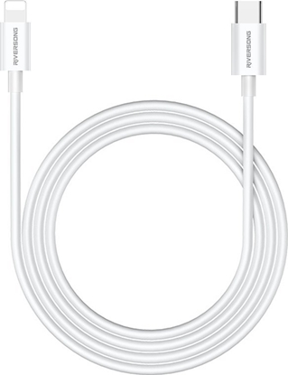 Изображение Kabel USB Savio Riversong Kabel Lotus 08 Usb-C - Lightning 1,0M 3A Jasny Szary Cl76
