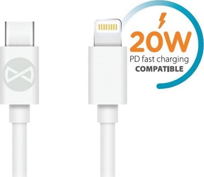 Picture of Kabel USB Techonic TelForceOne Forever kabel USB-C - Lightning 1,0 m 3A biay