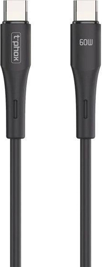 Picture of Kabel USB T-Phox USB-C - USB-C 1 m Czarny (TPRZ008326)
