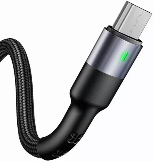 Picture of Kabel USB Usams USAMS Kabel pleciony U55 2A USB-C for set U55 czarny 1m SJ449ZJ01 (US-SJ449)