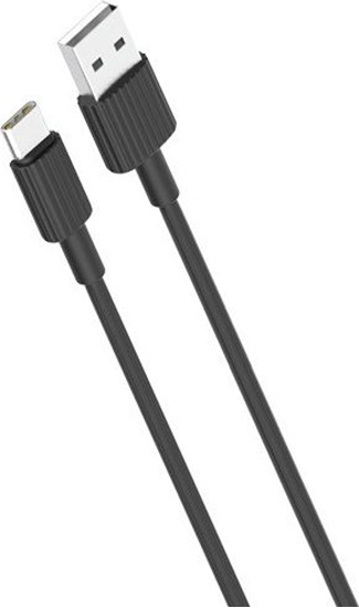 Изображение Kabel USB XO USB-A - USB-C 1 m Czarny (8_2260061)