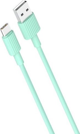 Изображение Kabel USB XO USB-A - USB-C 1 m Zielony (8_2260063)
