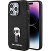 Picture of Karl Lagerfeld Fixed Glitter Ikonik Logo Metal Pin Back Case for Apple iPhone 15 Pro
