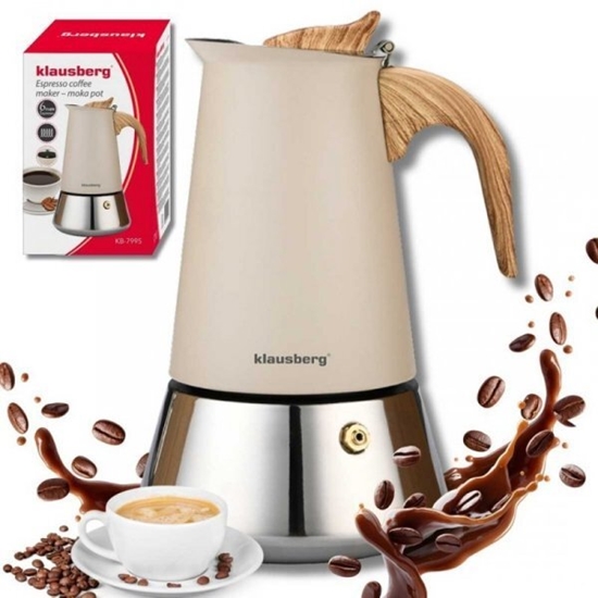 Picture of KAWIARKA ZAPARZACZ DO KAWY 600ml KLAUSBERG KB-7997 INDUKCJA