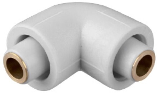 Изображение Kolano 90 stopni zgrzewane Modern PE-RT PE (polietylen) 16x16 (tuleja) PERTK9016T (DWZ)