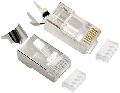 Picture of Konektors Gembird CAT7 8P8C RJ45 gold plated 15u FTP SFTP 100pcs