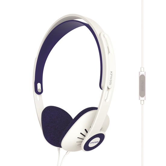 Picture of Koss | Headphones | KPH30iW | Wired | On-Ear | Microphone | White