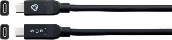 Picture of Kramer C-U32/MFF | Passive, Full-featured USB-C Cable, DP Alt Mode, 100W PD | USB-C - USB-C | 3.2 Gen 2 | 4.6m | Black