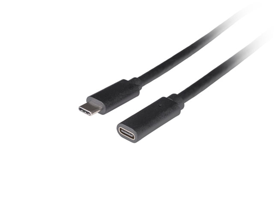 Изображение Przedłużacz USB-C M/F 3.1 1.5m czarny