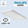 Изображение LED panelis | UGR19 | 40W | 4000K | 595x595x34mm  | balts rāmis | ar Philips vadības bloku