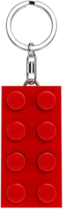 Изображение LEGO® Minifigurines Keychain Light 2x4 Brick Red