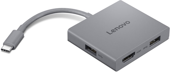 Picture of LENOVO USB-C 4 in 1 travel hub Gen2 Schwarz