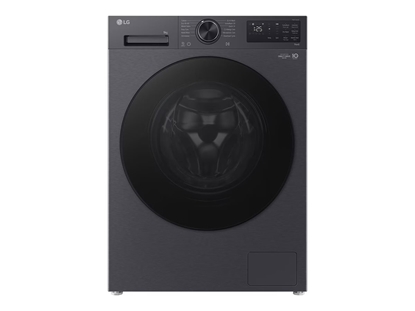 Picture of LG Washing machine | F2X50S9TBB | Energy efficiency class A | Front loading | Washing capacity 9 kg | 1200 RPM | Depth 48 cm | Width 60 cm | Display | LED | Steam function | Direct drive | Wi-Fi | Matte Black