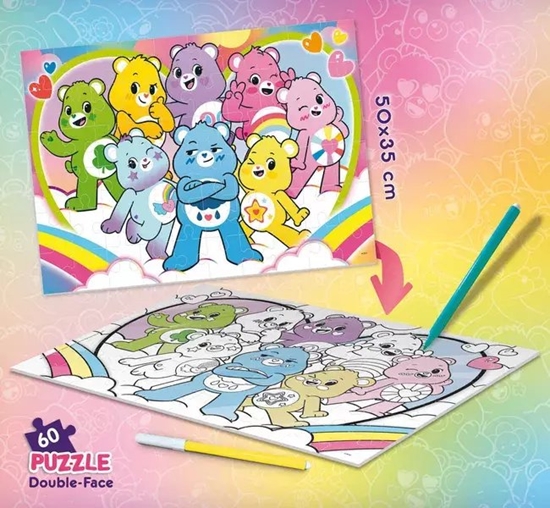 Изображение LISCIANI TROSKLIWE MISIE PUZZLE DWUSTRONNE 60 EL.