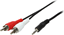 Изображение Logilink Audiokabel 1x 3,5mm -> 2x Cinch St/St  1.50m bk