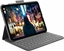 Изображение Logitech Slim Folio - Klawiatura i pokrowiec - bezprzewodowy - Bluetooth LE - QWERTY - hiszpaski - Oxford Gray - dla Apple 10.2-inch iPad Wi-Fi, 10.5-inch iPad Pro Wi-Fi, 10.9-inch iPad Wi-Fi, iPad Air Wi-Fi