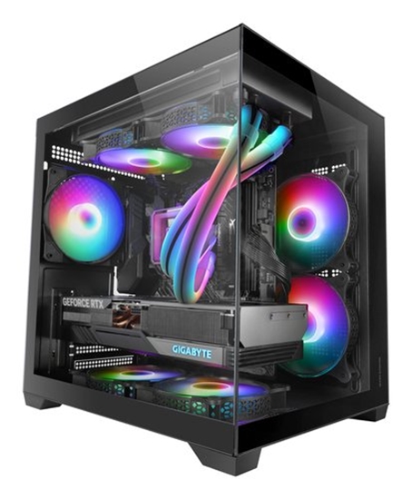 Изображение Mars Gaming MCVIEW2 Computer case mATX / black