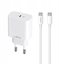 Picture of Maxlife adowarka sieciowa PD QC MXTC-06-20C 1x USB-C 20W biaa + kabel USB-C - USB-C 20W