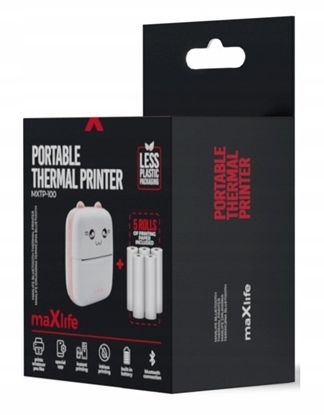 Изображение Maxlife zestaw rolek do drukarki termicznej