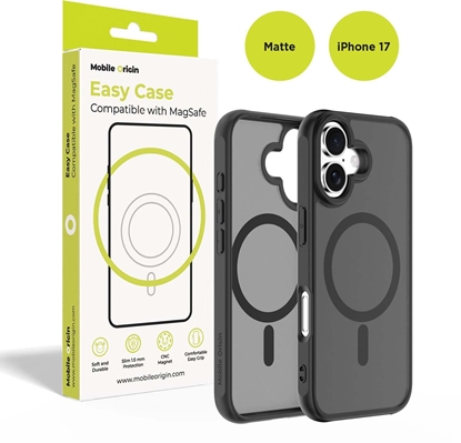 Attēls no Mobile Origin Hybrid MagSafe Case, matte black - iPhone 17