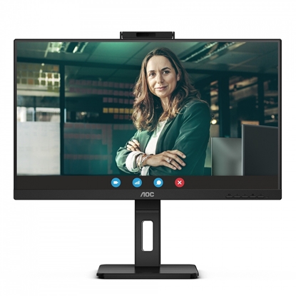 Attēls no Monitor 24P3CW 23.8 cali IPS HDMI DP USB-C Pivot Kamera 