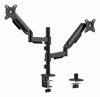 Изображение Monitora stiprinājums Gembird 2x 17”-32” Adjustable desk display mounting arm 