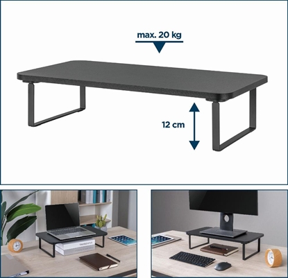 Attēls no Monitora stiprinājums Gembird Monitor Stand (Rectangle)
