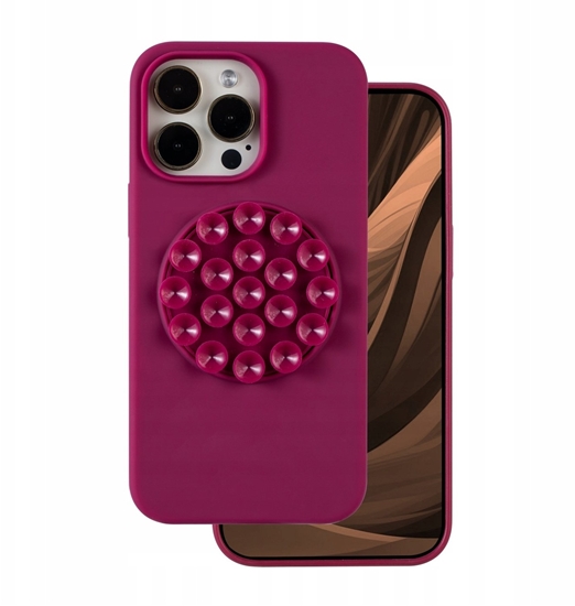 Picture of Nakadka Silicone Stick do iPhone 16 Pro Max 6,9" bordowa