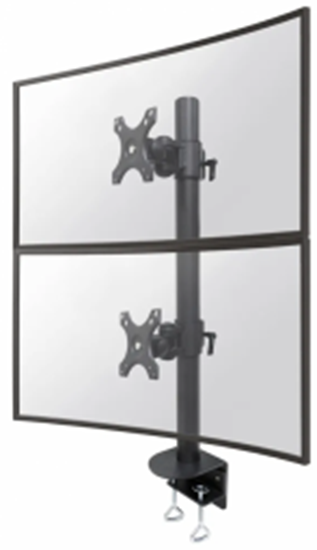 Picture of NewStar FPMA-D960DVBLACKPLUS monitor desk mount for curved screens