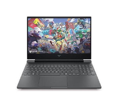 Attēls no Notebook|HP|Victus|15-fb3020nw|CPU AMD RyzenT 5|240|15.6 "|1920 x 1080 pixels|RAM 16 GB|DDR4-SDRAM|SSD 512 GB|Discrete graphics NVIDIA GeForce RTX 5050|8 GB|On-board graphics Yes|Numeric keypad Yes|OS installed Windows 11 Home|Colour Black|Weight 2.29 kg