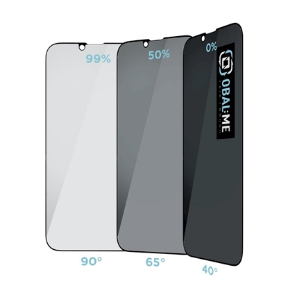 Attēls no OBAL:ME Privacy 5D Glass Screen Protector for Apple iPhone 13 Pro Max/14 Plus / black