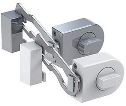 Изображение Olympia RS 50 R Door Lock with Locking Bar   silvergrey