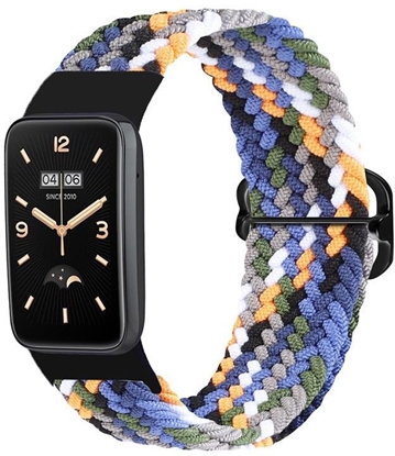 Attēls no Pasek Pleciony Mi Band 7 Pro / M7 Pro (8), DENIM / WIELOBARWNY