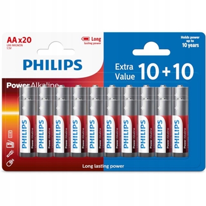 Изображение Philips LR6/AA elementy 20 vnt