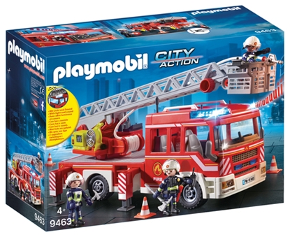 Изображение Playmobil City Action Fire truck with ladder (9463) (Nedaudz boj. iepak.)