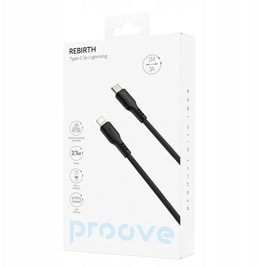 Picture of Proove kabel Rebirth USB-C - Lightning 1m 27W czarny