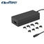 Attēls no Qoltec 50012 Universal 90W (Max 4.75A) AC Automatic Notebook Charger with 8 Plugs Black