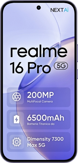 Picture of realme 16 Pro 5G 8/512GB Orchid Purple