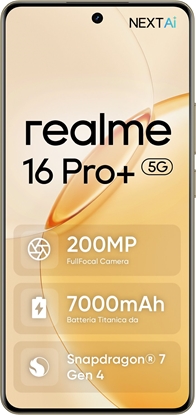 Attēls no realme 16 Pro+ 5G 12/512GB Master Gold