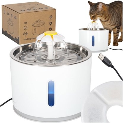 Изображение RoGer Automatic Pet Water Fountain With LED Lighting 2.4L