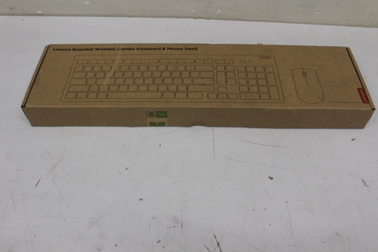 Picture of SALE OUT. Lenovo Essential Wireless Combo Keyboard & Mouse Gen2 Black-Lithuanian | Lenovo Essential Wireless Combo Keyboard & Mouse Gen2 | Keyboard and Mouse Set | Wireless | Mouse included | Lithuanian | DAMAGED SEAL | Black