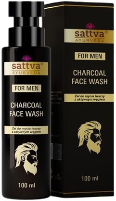 Изображение Sattva el do mycia twarzy z aktywnym wglem 100ml