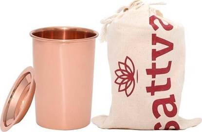 Изображение Sattva SATTVA_Ayurveda kubek miedziany z pokrywk gadki 350ml