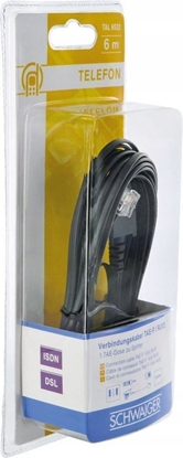 Picture of Schwaiger Schwaiger DSL-Kabel RJ12 6P2C -> TAE-F 6P4C 6m schwarz (TAL6532533) - AP185061
