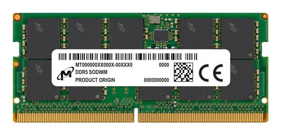 Picture of Server Memory Module|MICRON|DDR5|16GB|ECC|5600 MHz|CL 46|1.1 V|MTC10C1084S1TC56BR