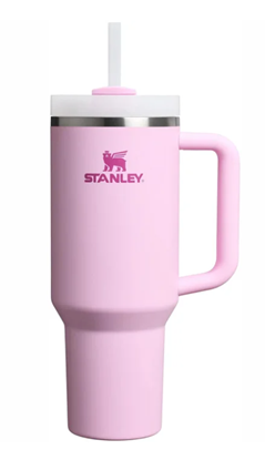 Picture of Stanley Quencher H2.O FlowState Thermo mug with straw 1.18L Cherry Blossom