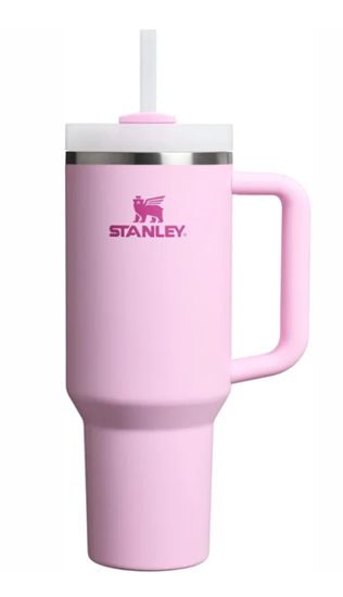 Picture of Stanley Quencher H2.O FlowState Thermo mug with straw 1.18L Cherry Blossom