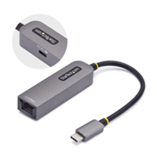 Picture of StarTech.com 2.5GbE USB-C to Ethernet Adapter - network adapter - USB-C 3.2 Gen 1 / Thunderbolt 3 - 10M/100M/1G/2.5 Gigabit Ethernet + USB-C