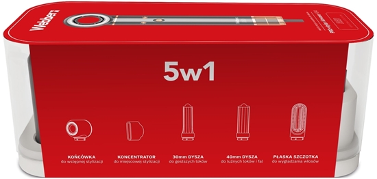 Изображение Suszarka do wosów 5w1 WEBBER HD4 1300W z JONIZACJ I REGULACJ 5 kocówek